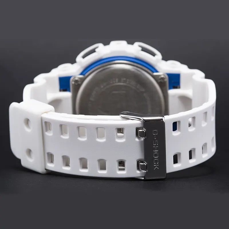 Casio G-Shock GA-100B-7A Dual-time White Band Men's Watch